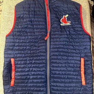 STL Cardinals Navy Blue Vest with Red Accents